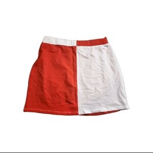 Le Lis Orange & White Colorblock Mini Skirt - NWT - Women’s Size Small
